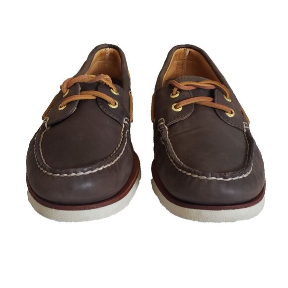 Sperry Top Sider Gold Cup Boat Shoes Leather Men\'s Size 9.5M Sahara Brown main image 5